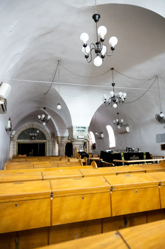 Interior of the Ramban Synagogue  