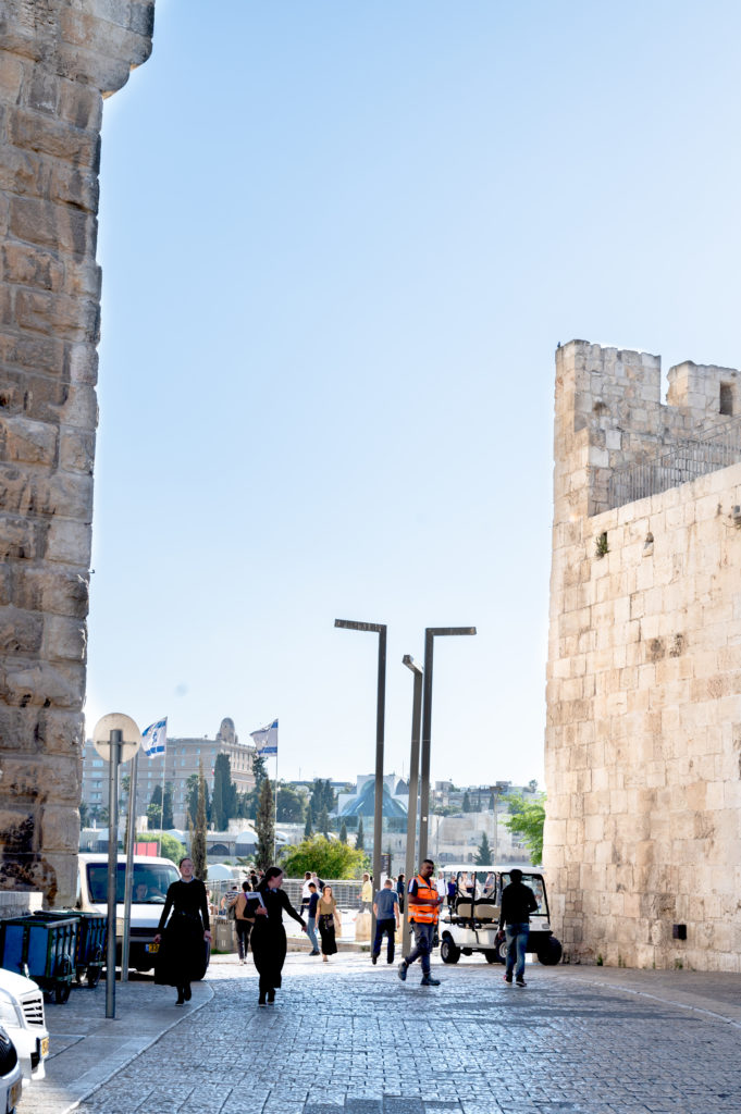 Breach in the wall near Jaffa Gate