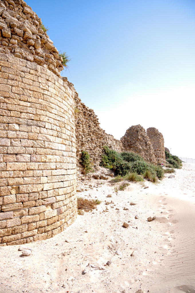 Ashdod Yam Fortress facing the beach