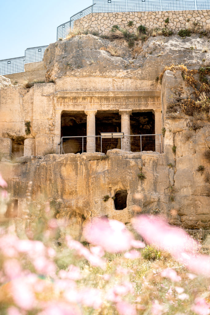 Second Temple tomb on the side of a cliff