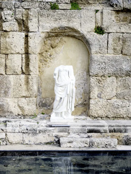 Ancient Roman fountain in Caesarea