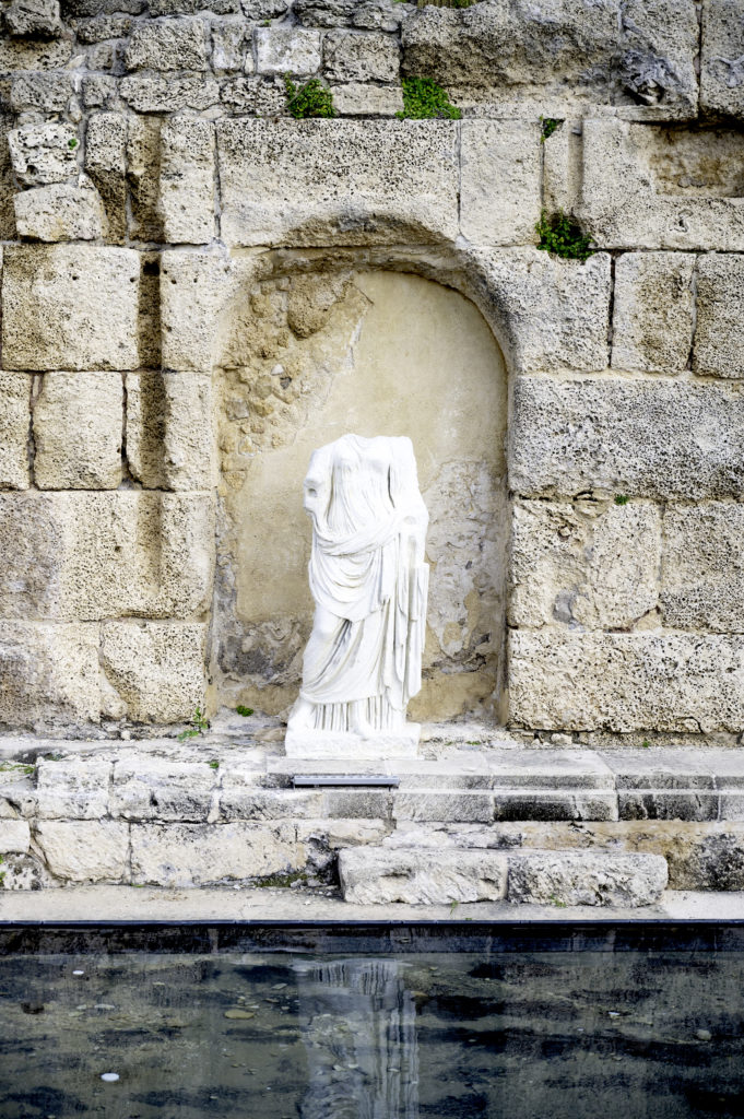 Ancient Roman fountain in Caesarea